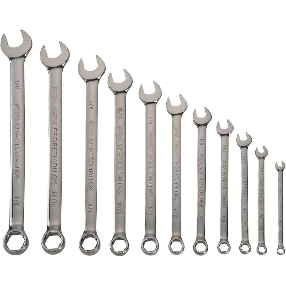 imageCRAFTSMAN OVERDRIVE 11Piece Standard SAE Wrench Set CMMT87711