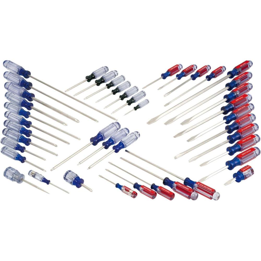 imageCRAFTSMAN Screwdriver Set Phillips Slotted Torx Acetate Handle 42 Pieces CMHT65300Screwdriver Set