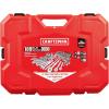 CRAFTSMAN Tool Set, 189 Piece Mechanics Tool Set, 1/4 ,3/8and 1/2 Inch Drive Socket Wrench Set with Thinner Ratchet, Steel 6 and 12point Sockets, Wrenches, Hex Keys and Specialty Bits (CMMT12134)(New 189 Piece Set)