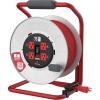 CRAFTSMAN 75 Ft. Contractor Retractable Extension Cord Reel with 4 Grounded Outlets, Heavy-Duty Steel Drum, 12AWG SJTW Cable, CSA Certified(75 ft)