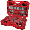 CRAFTSMAN Tool Set, 189 Piece Mechanics Tool Set, 1/4 ,3/8and 1/2 Inch Drive Socket Wrench Set with Thinner Ratchet, Steel 6 and 12point Sockets, Wrenches, Hex Keys and Specialty Bits (CMMT12134)(New 189 Piece Set)