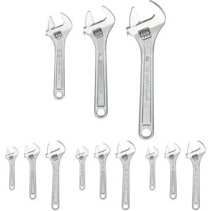 CRAFTSMAN Adjustable Wrench Set, 3-Piece All Steel, Metirc and SAE Scale (CMMT12001)(Adjustable (Pack of 4))