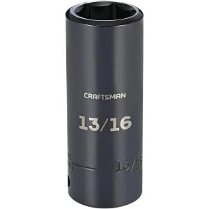 CRAFTSMAN Deep Impact Socket, SAE, 1/2-Inch Drive, 3/4-Inch (CMMT16061)(13/16″)