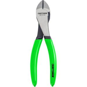 CRAFTSMAN Hi-Viz Diagonal Plier Cutters, Corrosion Resistant, 7In. (CMHT84104G)