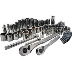 CRAFTSMAN Mechanics Tool Set, 1/4″ & 3/8″ Drive, SAE/Metric, 81 Piece (CMMT82335L)(81 Piece Set)