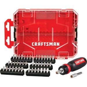 CRAFTSMAN RATCHETING SCREWDRIVER, 44PC (CMHT68017), Red((Pack of 1))