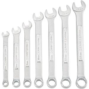 CRAFTSMAN SAE Wrench Set, 7-Piece, Includes Tool Pouch (CMMT21085)(MM Wrench Set)