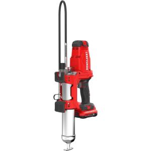 CRAFTSMAN V20 Grease Gun Kit, Electric Grease Gun Cordless, 40″ Hose, 10,000 Max PSI, LED Light, Battery and Charger Included (CMCGG001D1)(Kit with Battery)