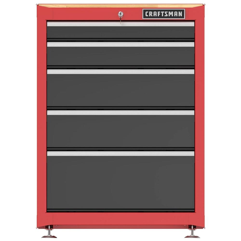 imageCRAFTSMAN Garage Storage Cabinet Metal Freestanding 5Drawers CMST22602RB