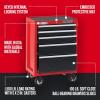 CRAFTSMAN Rolling Tool Chest, 26-inch, 5-Drawer, Workshop Tool Storage with Wheels (CMST32752RB)(Old)