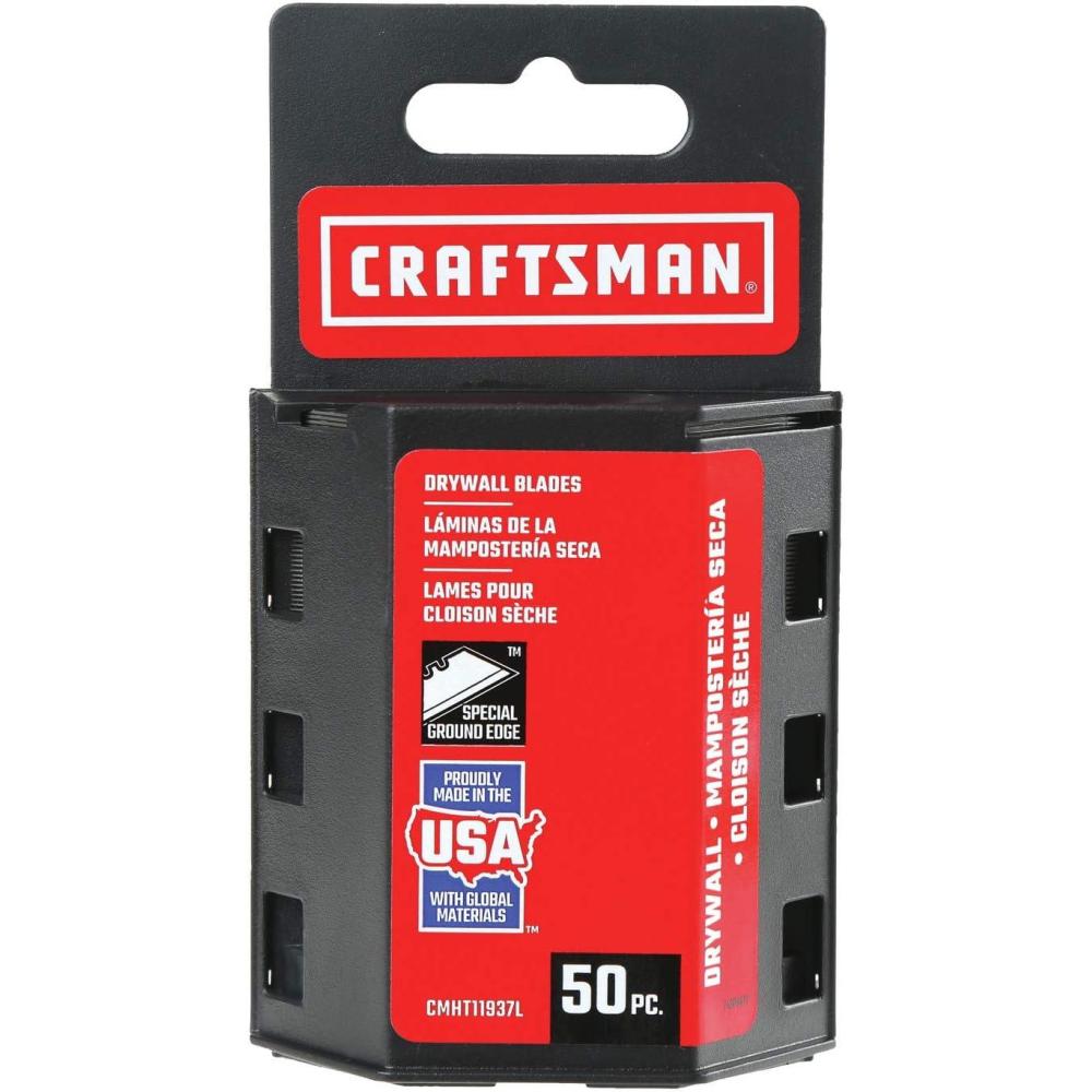 imageCRAFTSMAN Utility Knife Blades Drywall 50 Pack CMHT11937L
