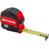 CRAFTSMAN 25-Ft Tape Measure with Fraction Marketing, Retractable, Manual-Locking Blade (CMHT37443S)(7.6 m)