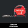 CRAFTSMAN Keychain Tape Measure, 6 FT (CMHT37106G)