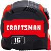 CRAFTSMAN 25-Ft Tape Measure with Fraction Marketing, Retractable, Manual-Locking Blade (CMHT37443S)(4.9 m)