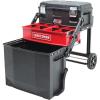 CRAFTSMAN 29-in. Rolling Tool Box with Wheels, Black, Plastic, Lockable (CMST24800)(Multi-level Tool Box)