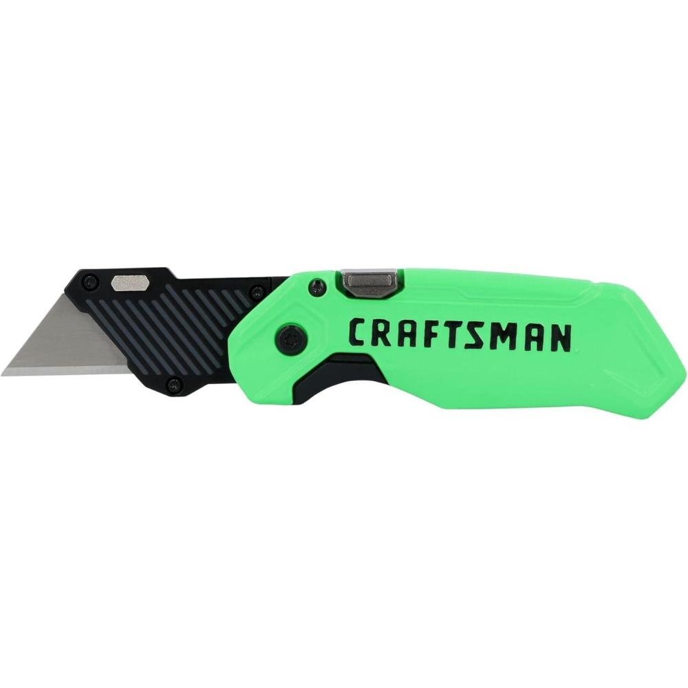 imageCRAFTSMAN HighVisibility Folding Utility Knife with 1 Blade CMHT10352