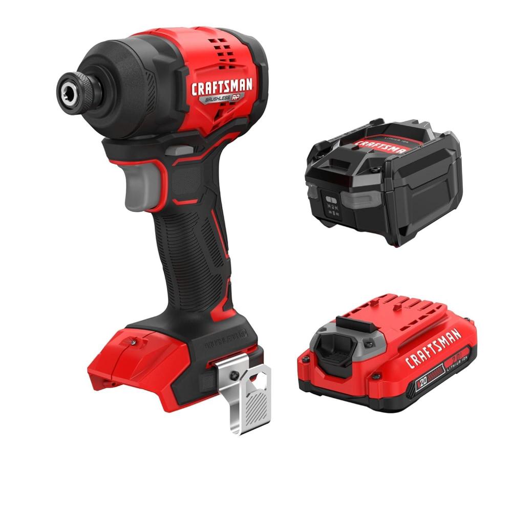 imageCRAFTSMAN V20 BRUSHLESS RP Compact Impact Driver Kit CMCF811D1