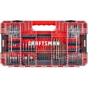 CRAFTSMAN 140 Pc Impact Driver Bit Set, Steel, Black Oxide Coated Impact Drill Bit Set, Precision Machined Tips (CMAF140SET)