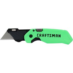 CRAFTSMAN High-Visibility Folding Utility Knife with 1 Blade (CMHT10352)