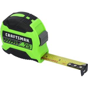 CRAFTSMAN High-Visibility Tape Measure 25 FT (CMHT38225LW)