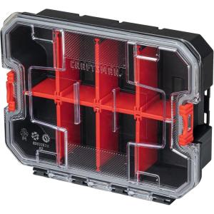 CRAFTSMAN VERSASTACK Storage Organizer, Small Parts Organizer, 8 Compartments, Lid Includes Secure Latch (CMST17827)(1 Count (Pack of 1))