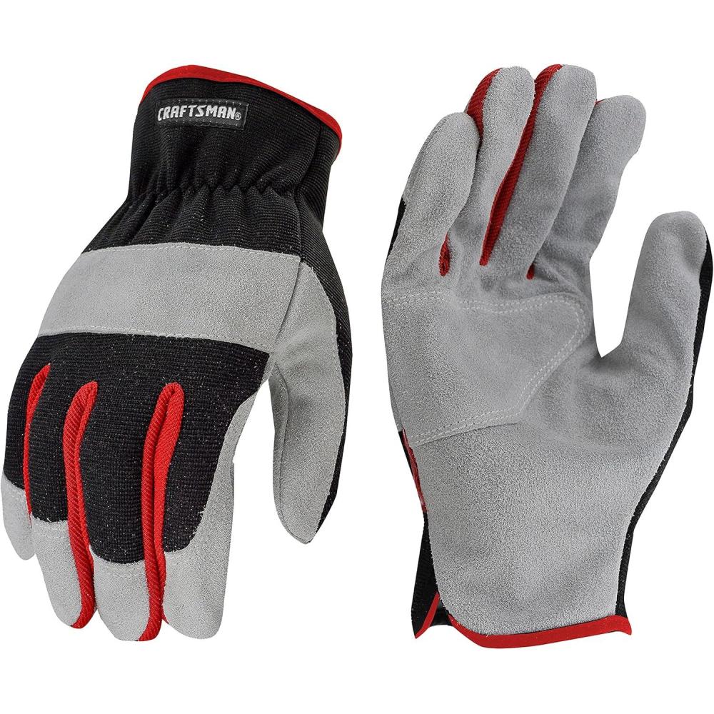 imageRadians Craftsman Performance Hybrid Leather Work Glove L Red CMXPGRA216LLarge Pack of 1