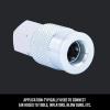 CRAFTSMAN 1/4-in Steel NPT Female Coupler for Air Hose Fittings, Quick Connector Coupler, Industrial Interchange