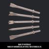 CRAFTSMAN 5-Piece Air Chisel Set, 0.401-in Shank, Hardened Alloy Steel, Variety of Chisel Heads for Multiple Applications