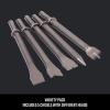 CRAFTSMAN 5-Piece Air Chisel Set, 0.401-in Shank, Hardened Alloy Steel, Variety of Chisel Heads for Multiple Applications
