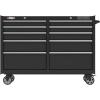 CRAFTSMAN S2000 52″ Tool Chest, 10-Drawer Rolling Tool Storage Cabinet with Tray and Holder, Red (CMST352102RB)(New (Black))