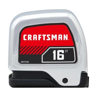 CRAFTSMAN 16-ft Auto Lock Tape Measure (CMHT37356S)(4.9 m)