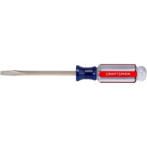 CRAFTSMAN Screwdriver, Slotted, Acetate Handle, 3/16 IN X 4 IN (CMHT65021)((Pack of 1))