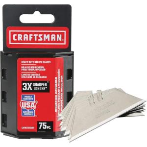 CRAFTSMAN Utility Knife Blades, 75 Pack (CMHT11700N)
