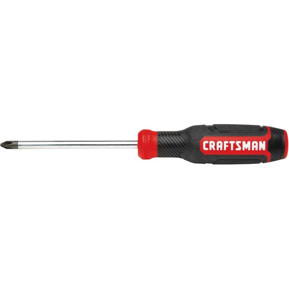 imageCRAFTSMAN Screwdriver Phillips BiMaterial PH 2 X 4 Inch CMHT65054N1 Count Pack of 1
