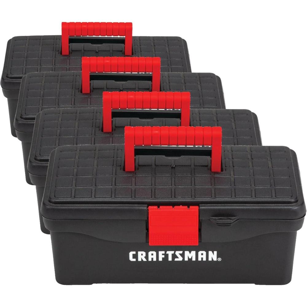 imageCRAFTSMAN Tool Box Lockable 13 in RedBlack CMST130044