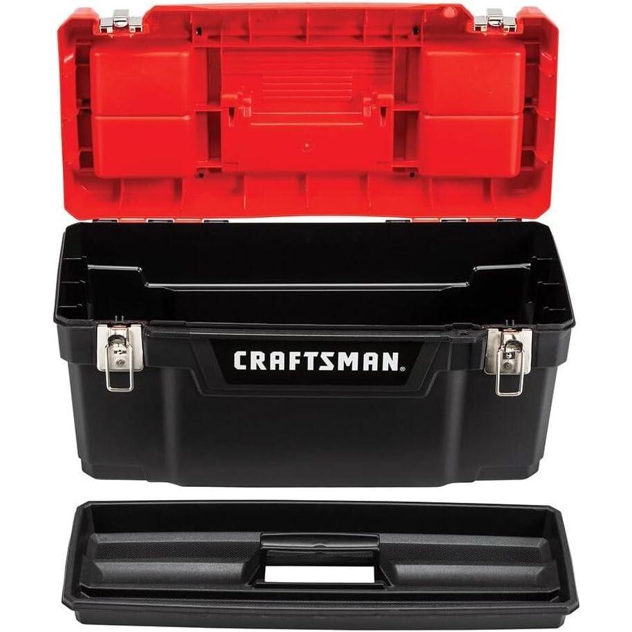 imageCRAFTSMAN Tool Box Lockable 20inch with Removable Tray and Small Parts Storage CMST20901