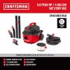CRAFTSMAN CMXEVBE17040 4 Gallon 5.0 Peak HP Wet Dry Vac, Portable Shop Vacuum Wet and Dry with Filter, Hose and Attachments for Home and Automotive Cleaning(4 Gallon 5.0 Peak HP)