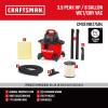 CRAFTSMAN CMXEVBE17590 9 Gallon 4.25 Peak HP Wet Dry Vac, Portable Shop Vacuum Wet and Dry with Filter, Dust Bag, Hose and Attachments for Home, Garage and Automotive Cleaning(6 gallon 3.5 Peak Hp)