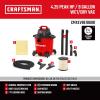 CRAFTSMAN CMXEVBE17590 9 Gallon 4.25 Peak HP Wet Dry Vac, Portable Shop Vacuum Wet and Dry with Filter, Dust Bag, Hose and Attachments for Home, Garage and Automotive Cleaning(9 Gal 4.25 Peak HP w/ Dusting Brush)