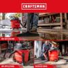 CRAFTSMAN CMXEVBE17594 12 Gallon 6.0 Peak HP Wet Dry Vac, Portable Shop Vacuum Wet and Dry with Filter, Dust Bag, Hose and Attachments for Home Projects & Renovations(20 Gallon 6.5 Peak HP w/Filter  Dust Bag  Hose)