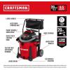 CRAFTSMAN CMXEVBE17594 12 Gallon 6.0 Peak HP Wet Dry Vac, Portable Shop Vacuum Wet and Dry with Filter, Dust Bag, Hose and Attachments for Home Projects & Renovations(20 Gallon 6.5 Peak HP w/Cart)