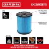 CRAFTSMAN CMXZVBE38754 Genuine General Purpose Wet Dry Vac Replacement Vacuum Filter for Most 5 to 20 Gallon CRAFTSMAN Shop Vacuums, Easy Installation and Traps General Debris(Fine Dust)