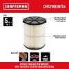 CRAFTSMAN CMXZVBE38754 Genuine General Purpose Wet Dry Vac Replacement Vacuum Filter for Most 5 to 20 Gallon CRAFTSMAN Shop Vacuums, Easy Installation and Traps General Debris(General Purpose)