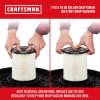 CRAFTSMAN CMXZVBE38754 Genuine General Purpose Wet Dry Vac Replacement Vacuum Filter for Most 5 to 20 Gallon CRAFTSMAN Shop Vacuums, Easy Installation and Traps General Debris(General Purpose and Wet Application)