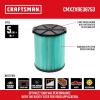 CRAFTSMAN CMXZVBE38754 Genuine General Purpose Wet Dry Vac Replacement Vacuum Filter for Most 5 to 20 Gallon CRAFTSMAN Shop Vacuums, Easy Installation and Traps General Debris(HEPA Media)