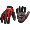 Craftsman Work Gloves, Anti-shock Impact Protection, Adjustable Cuff (2-Pair Pack)