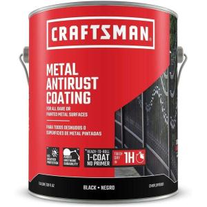 CRAFTSMAN Metal Antirust Coating in Black Semi-Gloss 128-Fl Oz(Black)