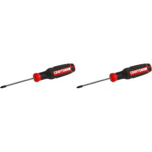 CRAFTSMAN Phillips Screwdriver, Bi-Material, PH #1 X 3 Inch (CMHT65052N)(1 Count (Pack of 2))