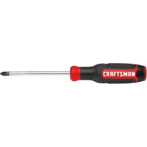 CRAFTSMAN Screwdriver, Phillips, Bi-Material, PH #2 X 4 Inch (CMHT65054N)(1 Count (Pack of 1))