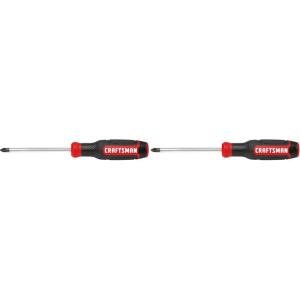 CRAFTSMAN Screwdriver, Phillips, Bi-Material, PH #2 X 4 Inch (CMHT65054N)(1 Count (Pack of 2))